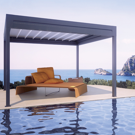 Pérgolas Bandalux Mallorca zona piscina
