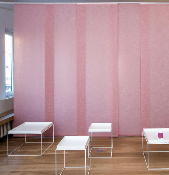 Cortinas Bandalux Mallorca color rosa