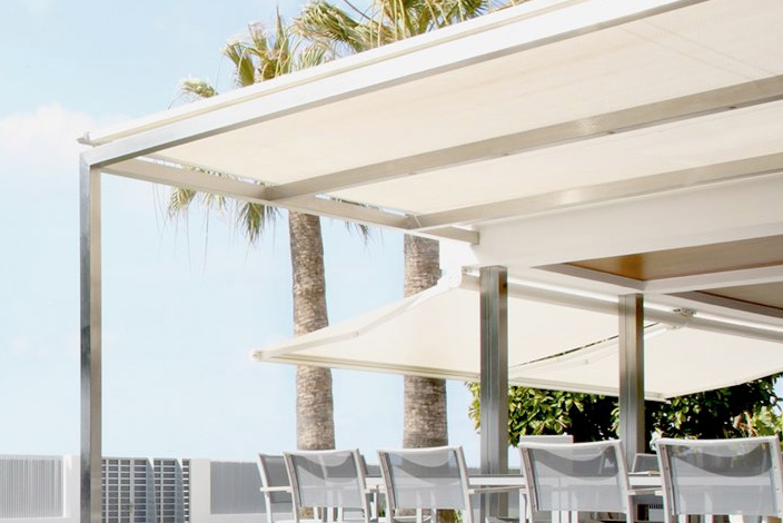 pergola bandalux mallorca color blanco