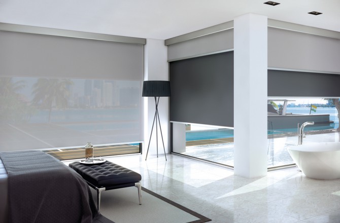 Bandalux Mallorca cortinas tono oscuro